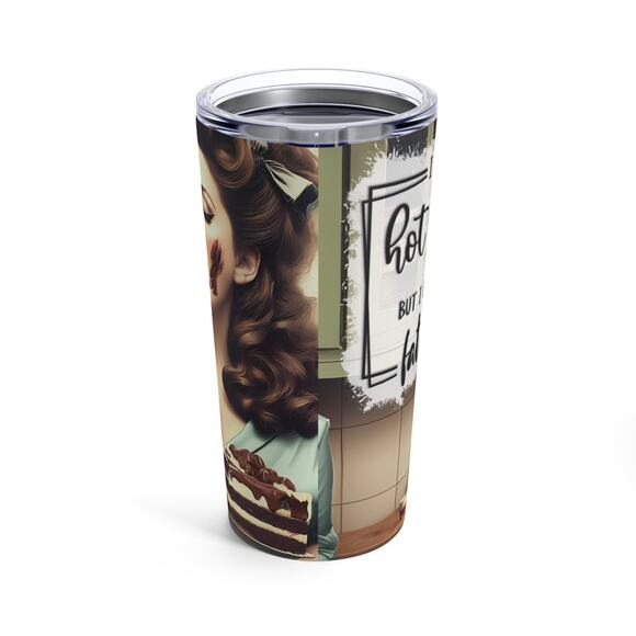 Funny Cake-Lover's Tumbler, Sassy Sarcastic Tumbler, Vintage-Inspired Humor - Picture 4 of 7